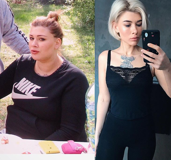 фото: Дарина до и после похудения